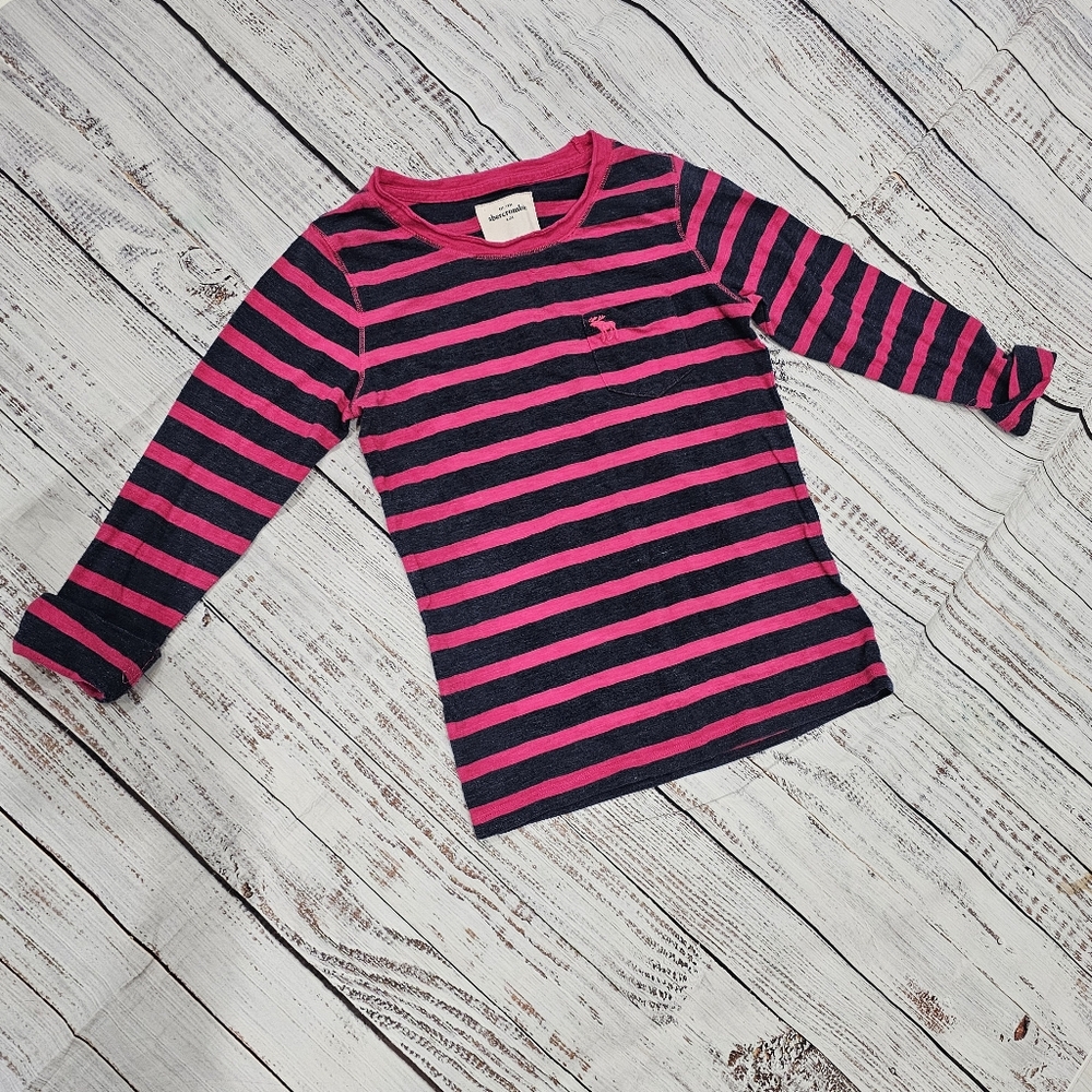 Abercrombie & Fitch Pink Shirt Girls Size S Long Sleeves